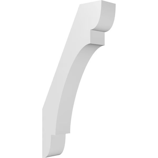 3 1/2-in. W x 12-in. D x 24-in. H Olympic Architectural Grade PVC Knee Brace, Ekena Millwork, Mfr#: BRCP035X12X24OLY